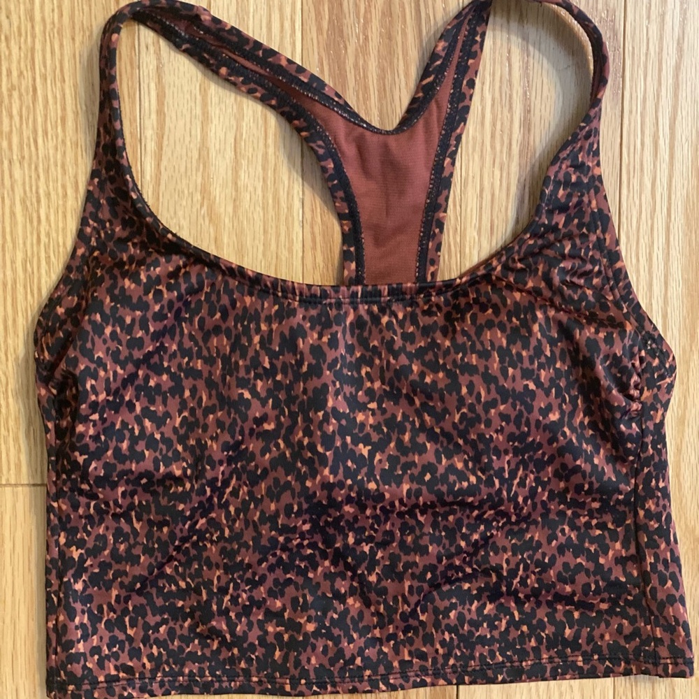 Cheetah print bikini top